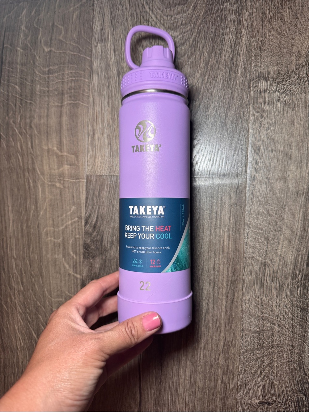Takeya Lavender 22oz Insulated Water Bottle